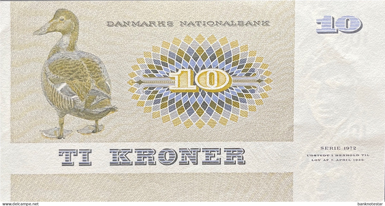 Denmark 10 Kroner, P-48g (1977) - About Uncirculated - Dinamarca