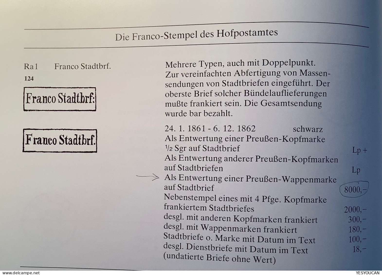 BERLIN: „FRANCO STADTBRF" UNIKAT Auf 1862 Preussen Ganzsachen-Auschnitt 1 Sgr Wappenausgabe Mi GAA12 Ortsbrief (Brief - Briefe U. Dokumente