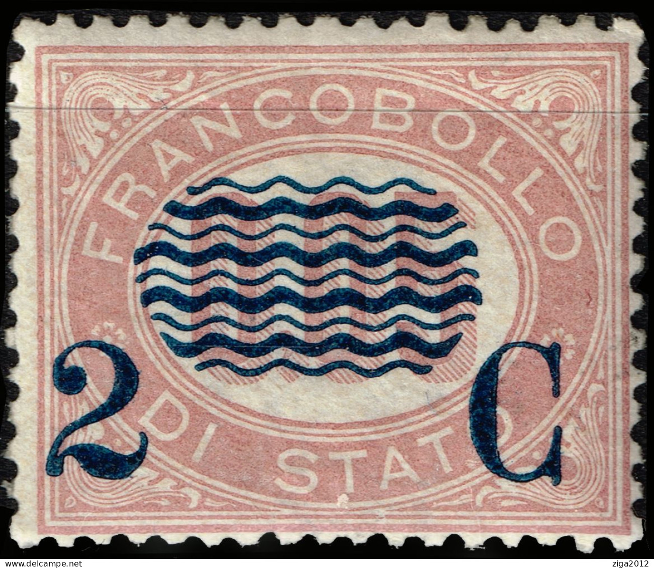 ITALY 1878 C.2 SU 0,05 LACCA - MNH GOMMA INTEGRA - Fiscales