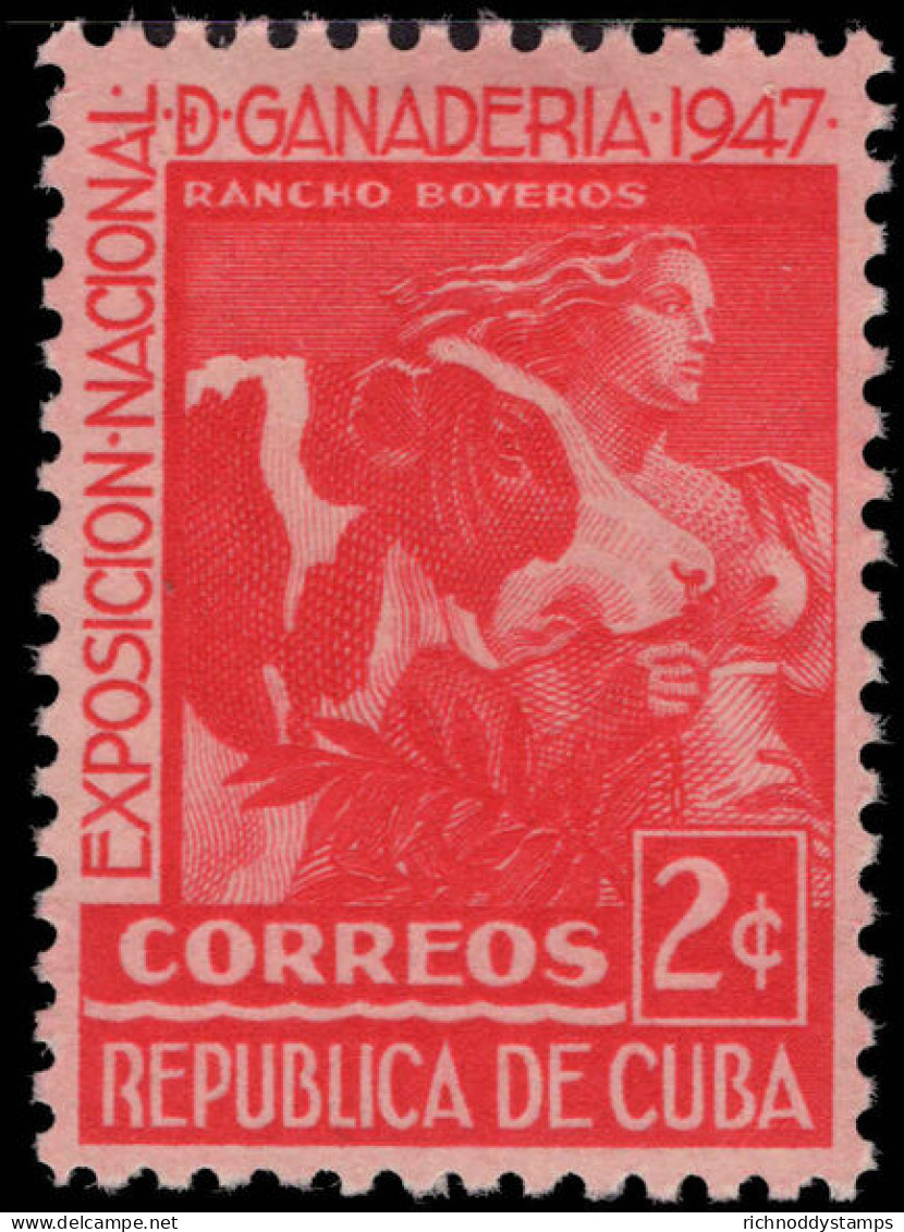 Cuba 1947 National Cattle Show Mounted Mint. - Ongebruikt