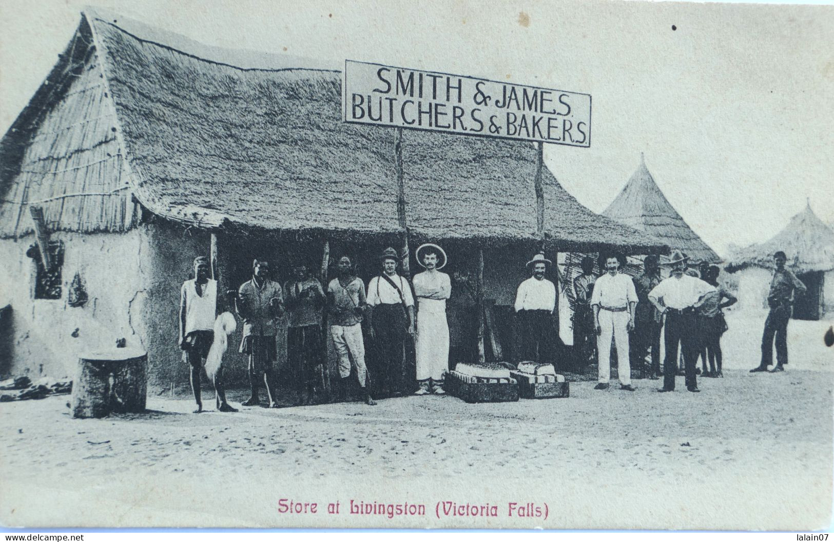 C. P. A. : ZIMBABWE : RHODESIA : Store "Smith & James, Butchers & Bakers"  At LIVINGSTON (Victoria Falls), Very Rare - Simbabwe
