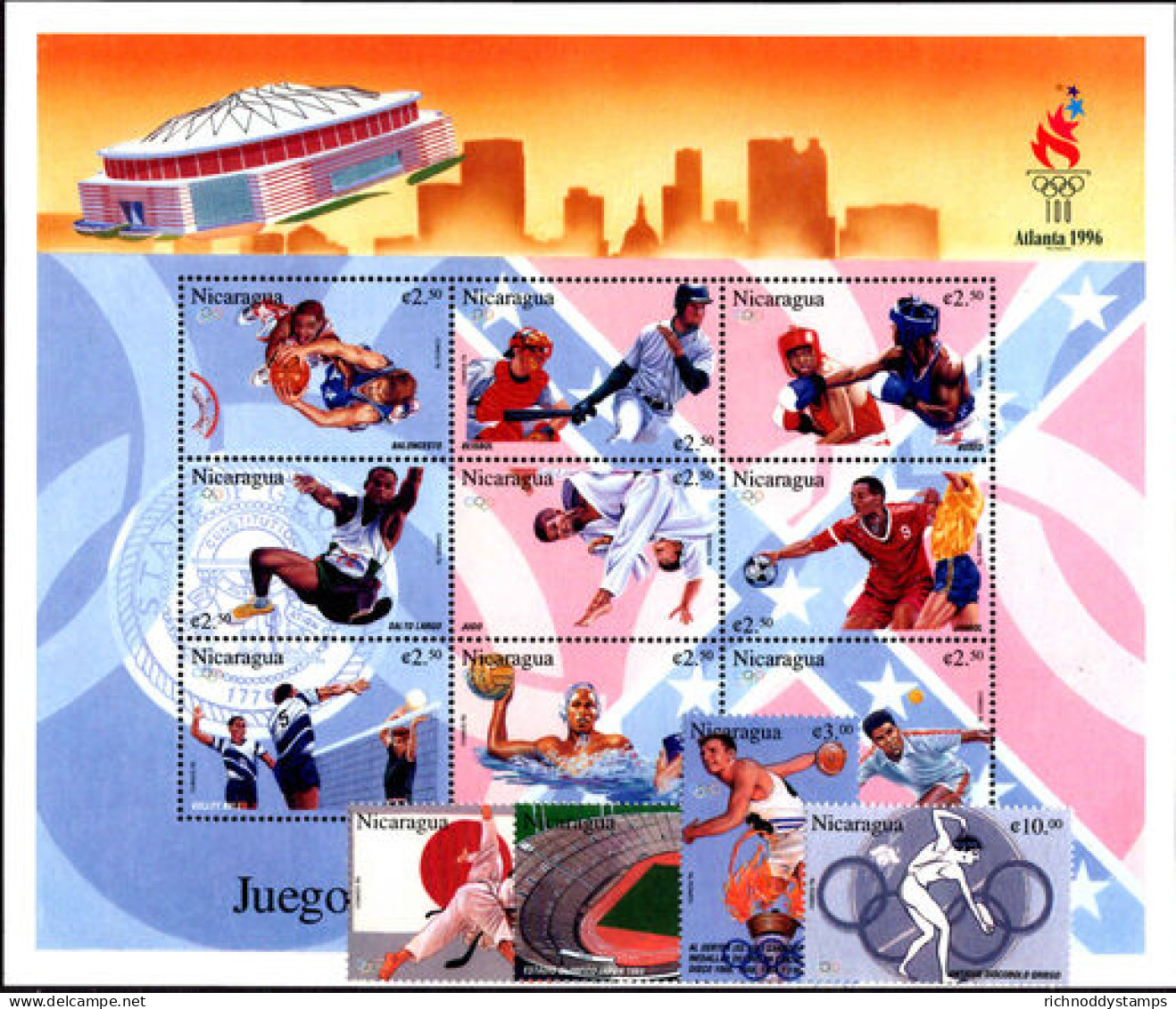 Nicaragua 1996 Olympic Games Unmounted Mint. - Nicaragua