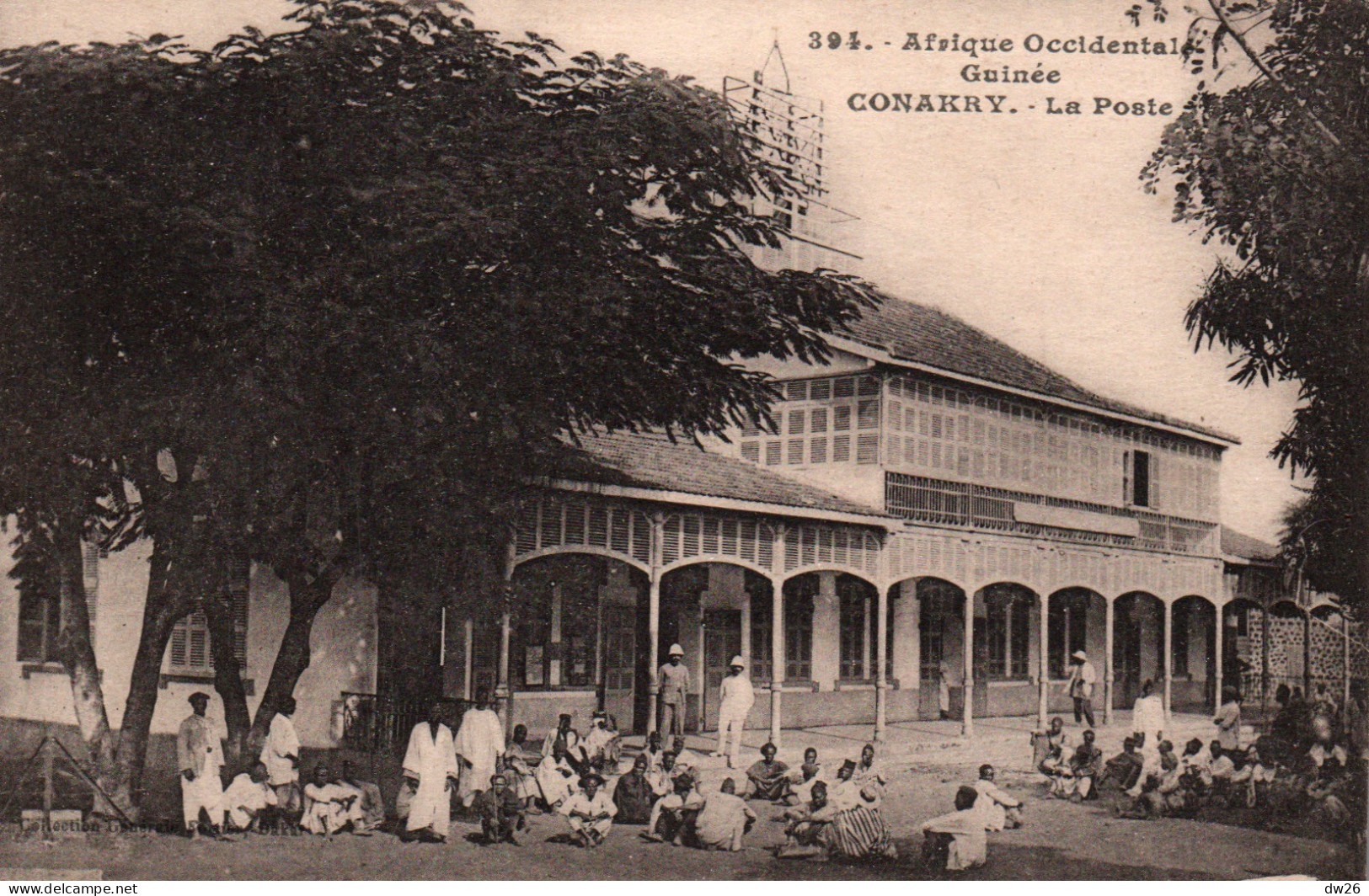 A.O.F. Guinée Française, Conakry: La Poste - Collection Fortier - Carte N° 394 De 1922 - French Guinea