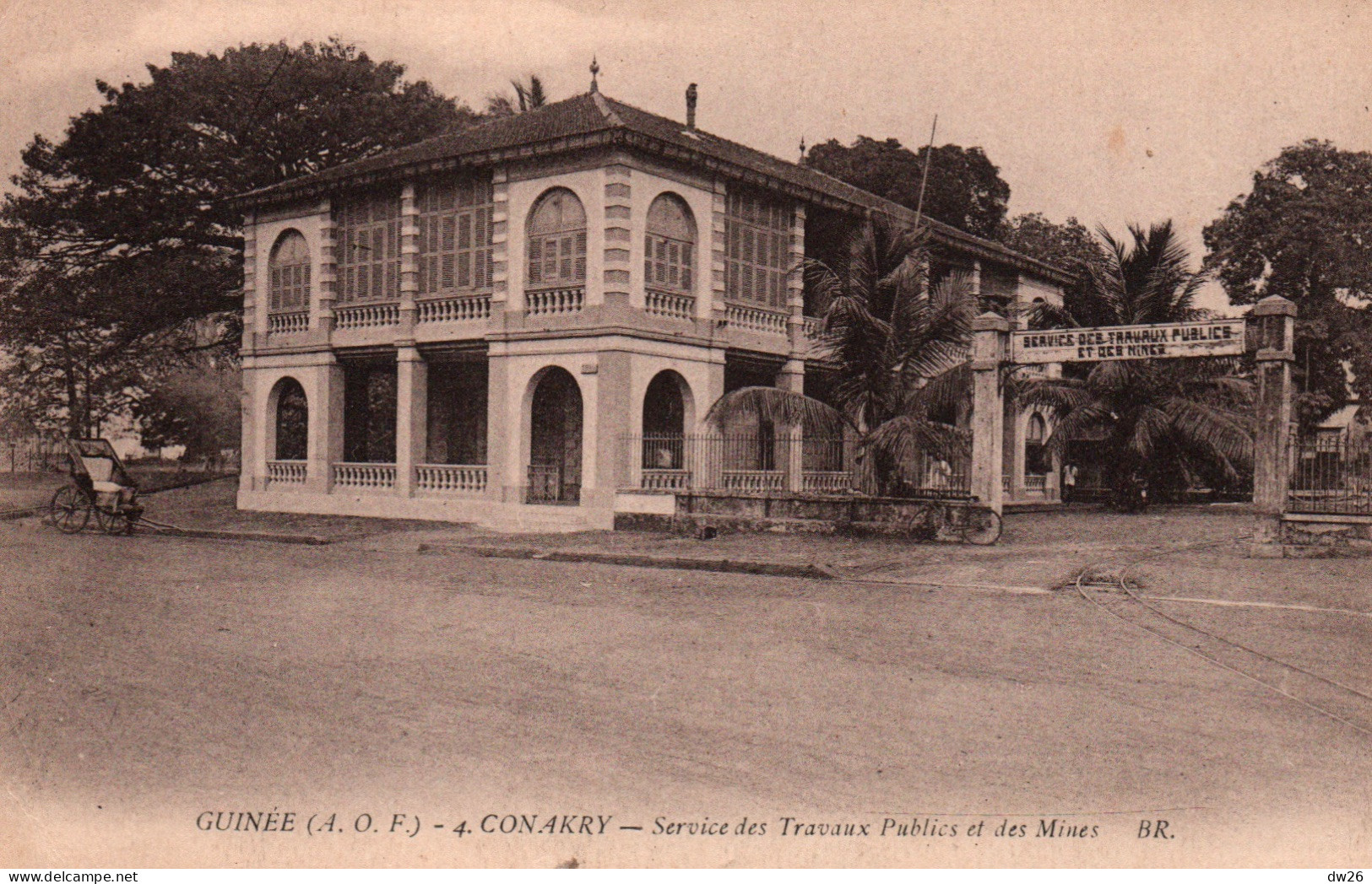 A.O.F. Guinée Française, Conakry: Service Des Travaux Publics Et Des Mines - Carte BR N° 4 De 1934 - Guinée Française