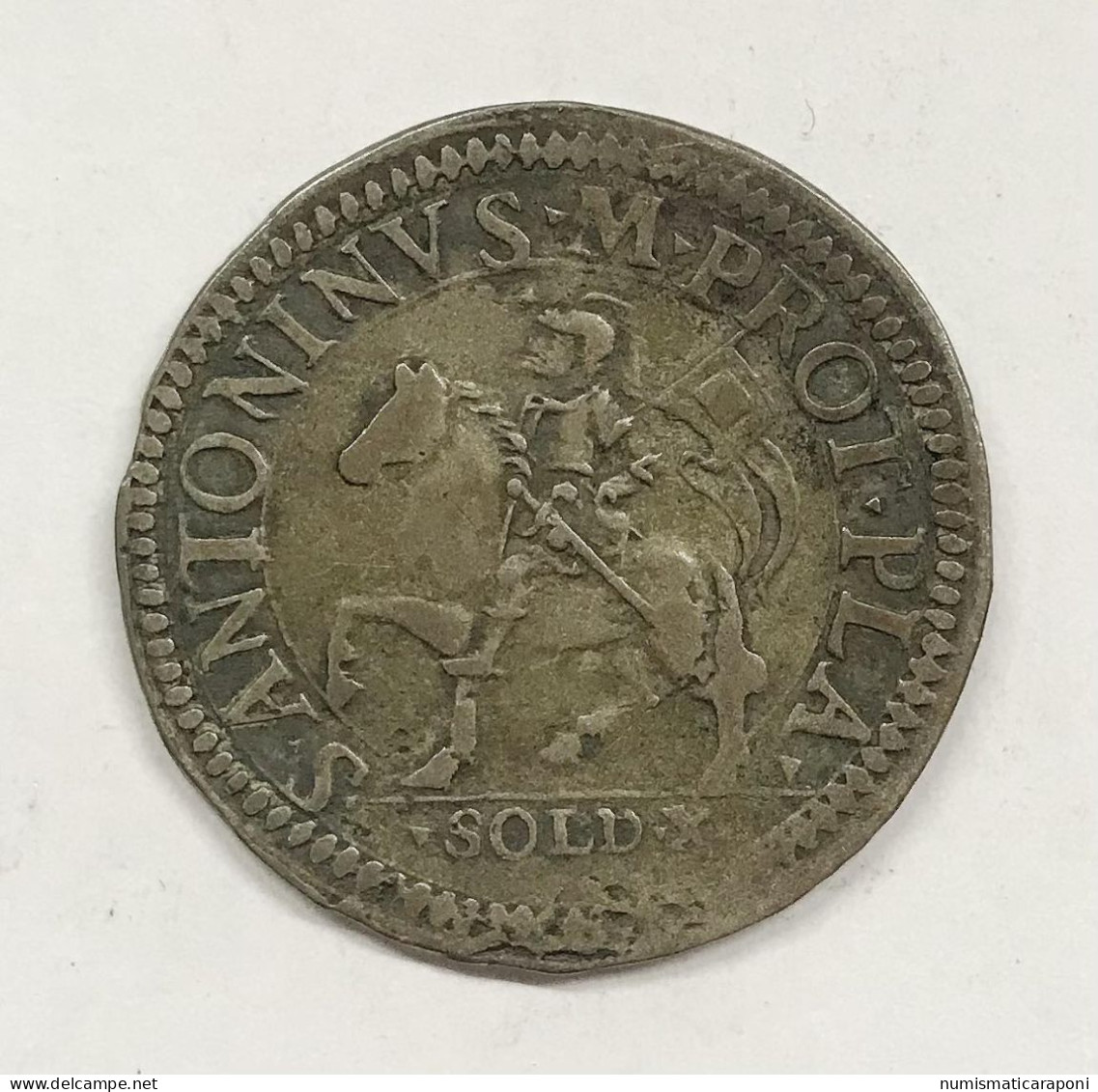 Piacenza X Soldi Odoardo Farnese 10 Soldi E.908 - Lombardie-Vénétie