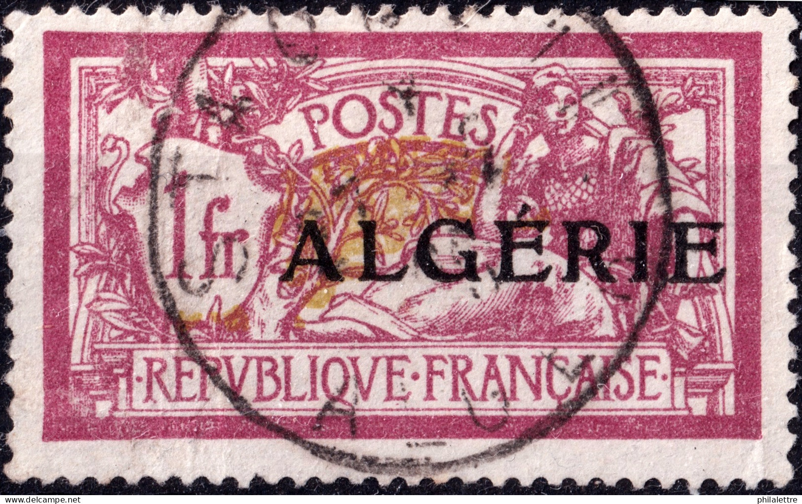 ALGÉRIE - Ca.1925 - TàD "STAOUELI / ALGER" Sur Yv.29 1fr Merson - TB - Usati