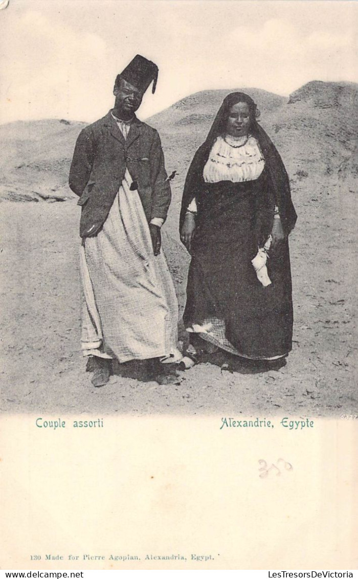 Egypte - Alexandrie - Couple Arabe - Pierre Agopian - Carte Postale Ancienne - Alexandrië
