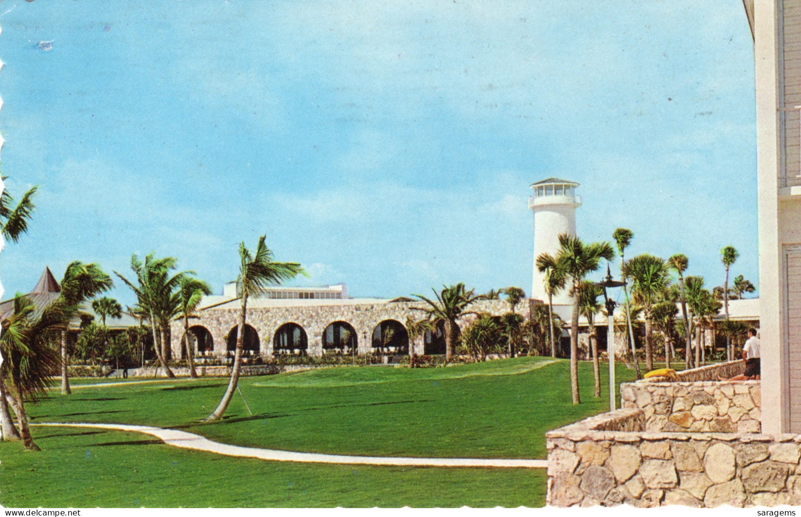 Lucia,Bahamas-Lucayan Hotel And Casino 1965 - Antique Postcard - Bahamas