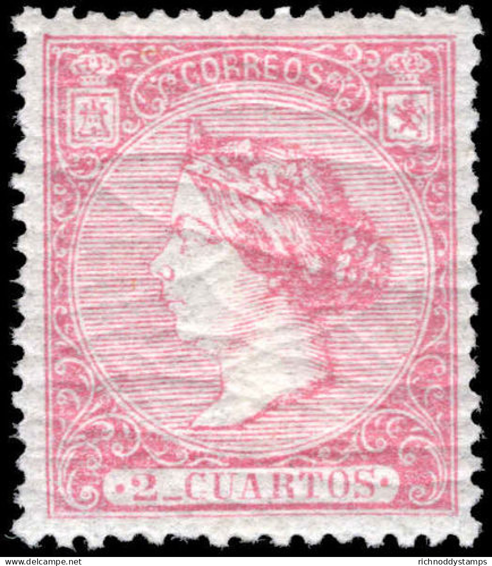 Spain 1866 2c Rose Fine Lightly Mounted Mint. - Nuevos