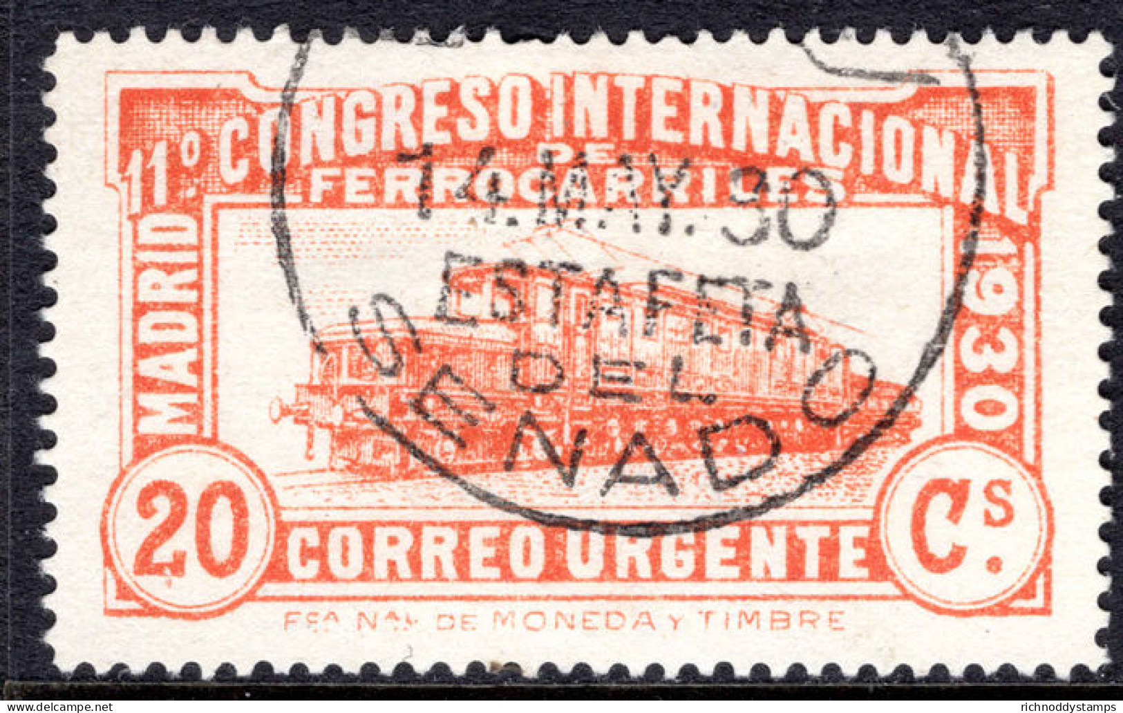 Spain 1930 Railway Congress Express Fine Used. - Usados