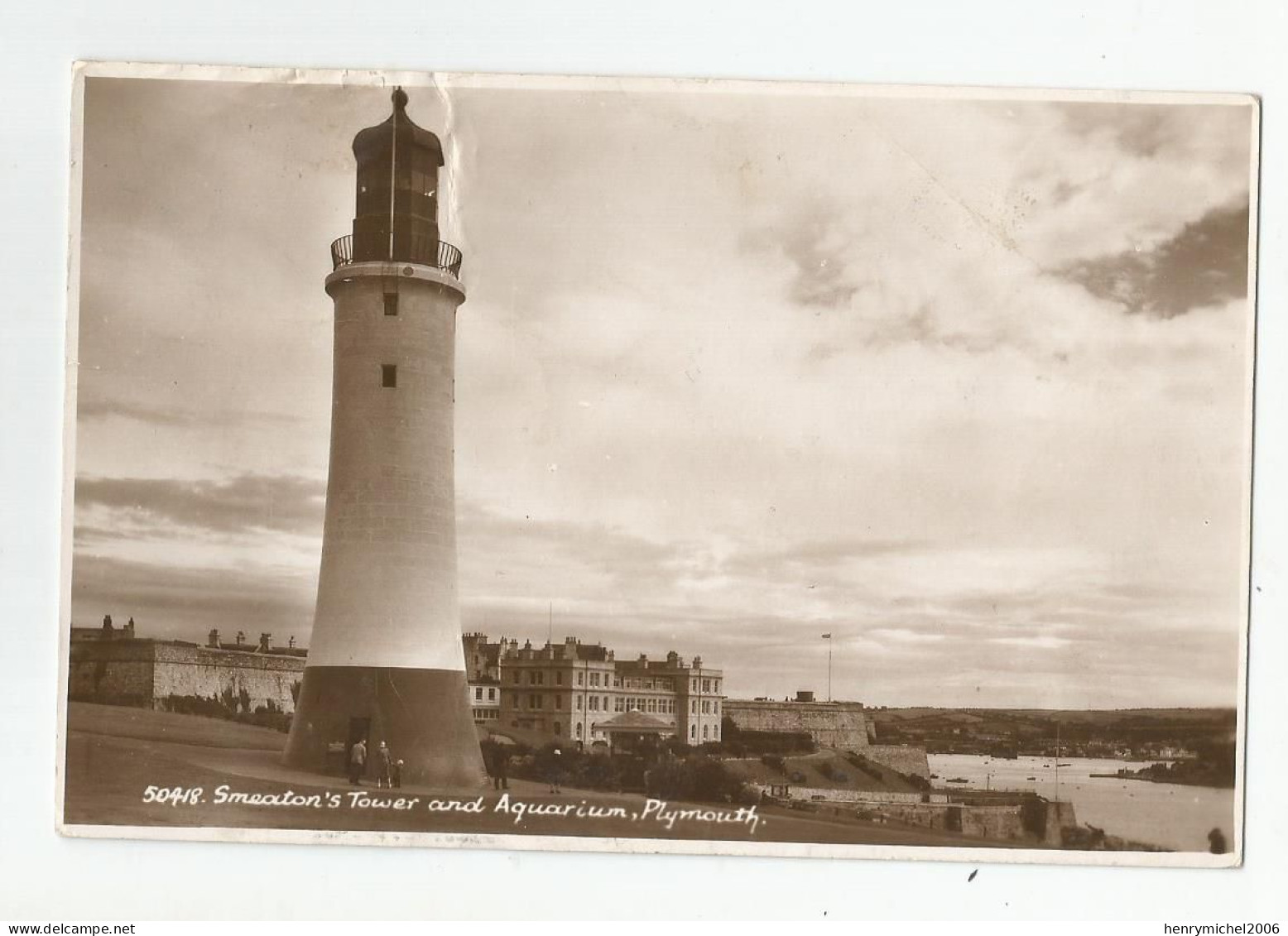 Angleterre Devon Plymouth Phare Smeaton's Tower And Aquarium 1952 - Plymouth