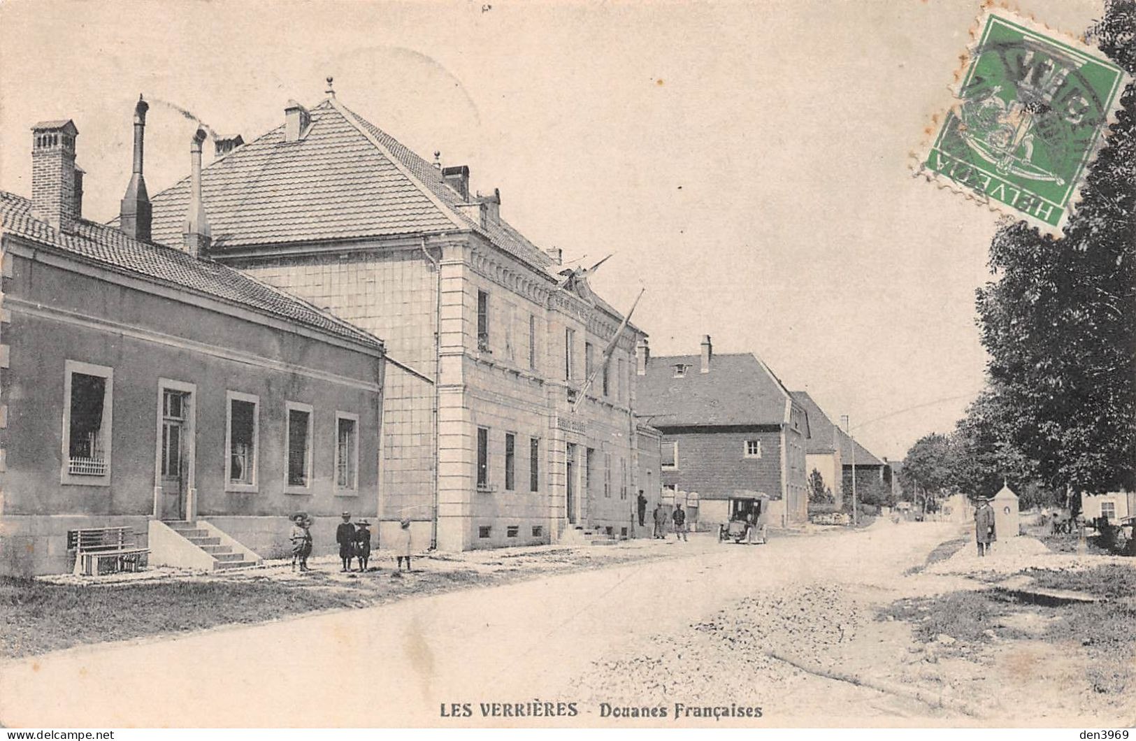 Suisse - NE - Les VERRIERES - Douanes Françaises - Voyagé 1909 (2 Scans) Marie Jouannot, 6 Rue Buzançais, Châteauroux 36 - Les Verrières