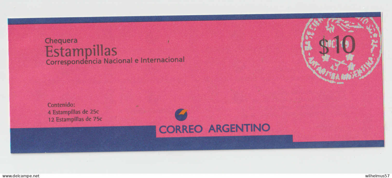 Argentina 1995 Chequera $10 Booklet  MNH - Carnets