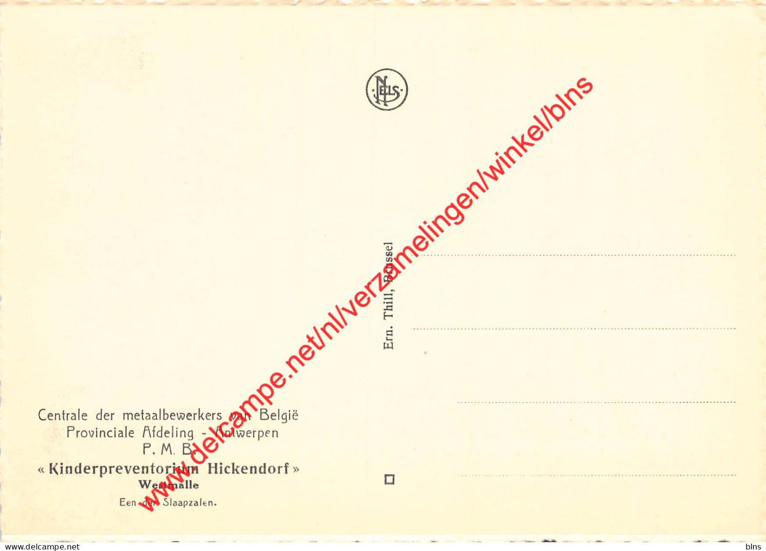 Kinderpreventorium Hickendorf - Een Der Slaapzalen - Westmalle - Malle