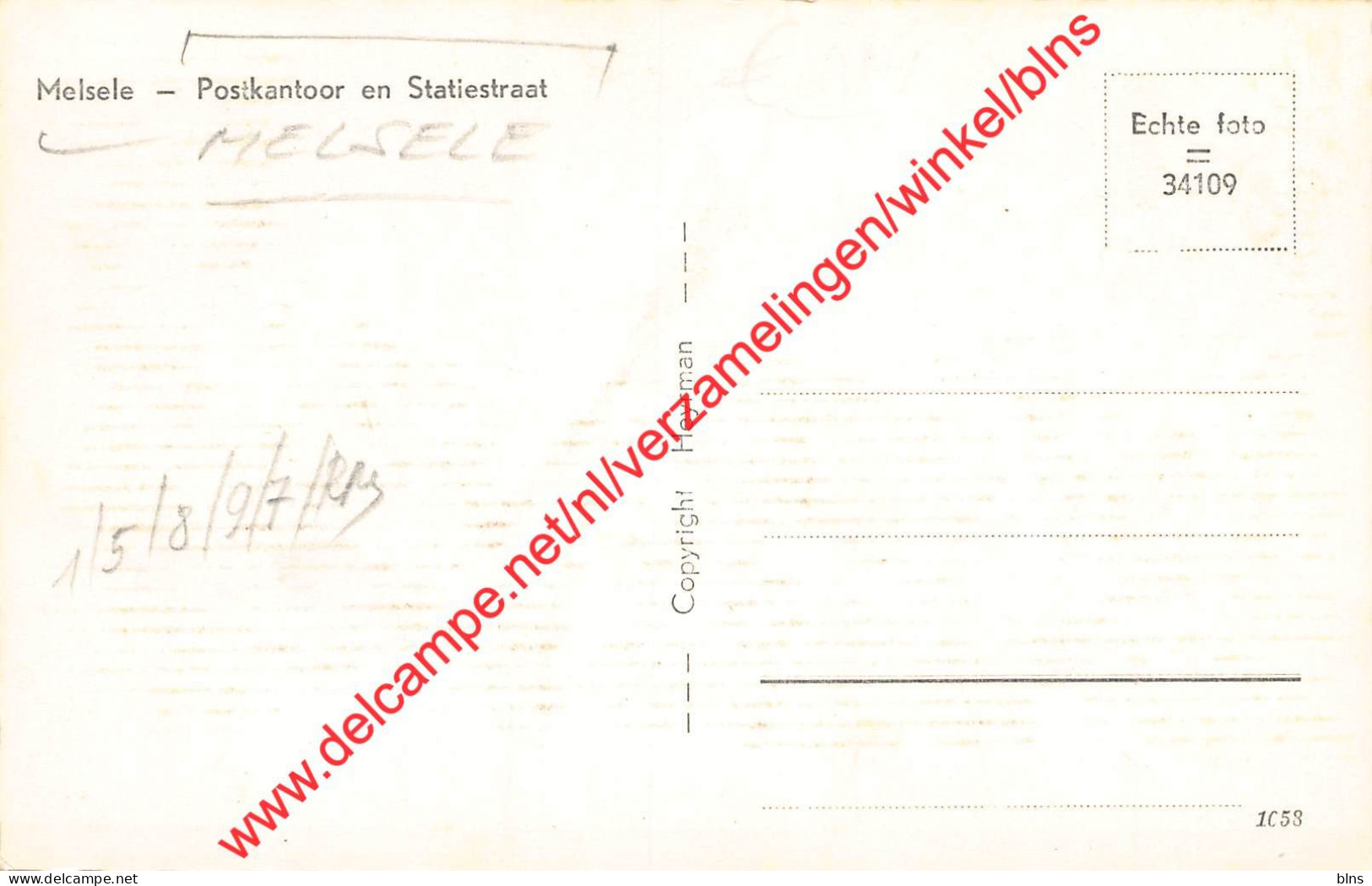 Postkantoor En Statiestraat - Melsele - Beveren-Waas