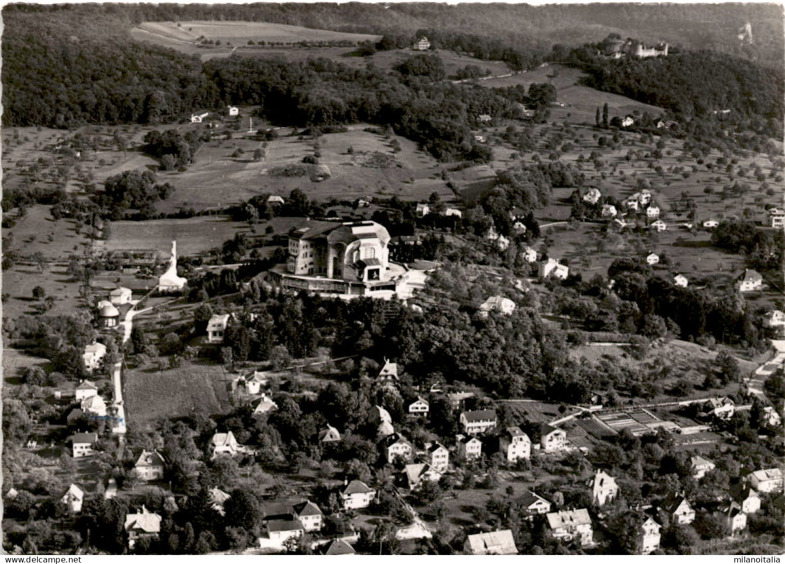 Flugaufnahme Goetheanum - Dornach (15963) * 11. 10. 1955 - Dornach