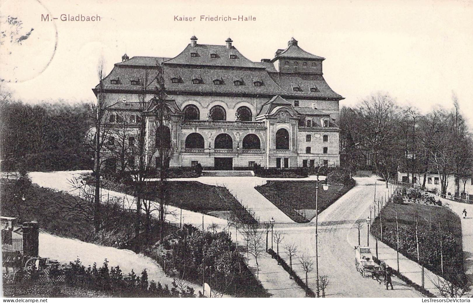 Belgique - Kaiser Friedrich - Halle - M. Gladbach - Oblitéré 1908 Courtrai - Carte Postale Ancienne - Halle