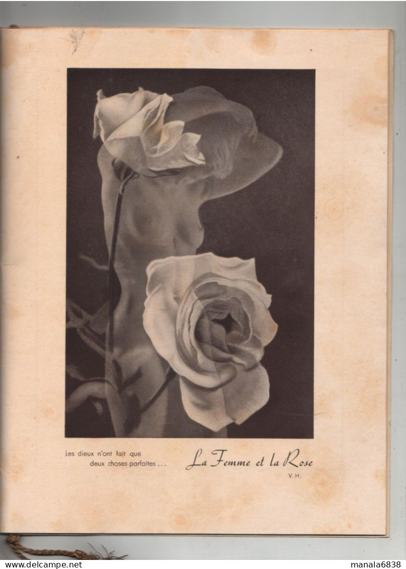 La Nuit Des Roses Programme 1952 Cercle Officiers Baden Baden Casino Publicités à Identifier - Programma's