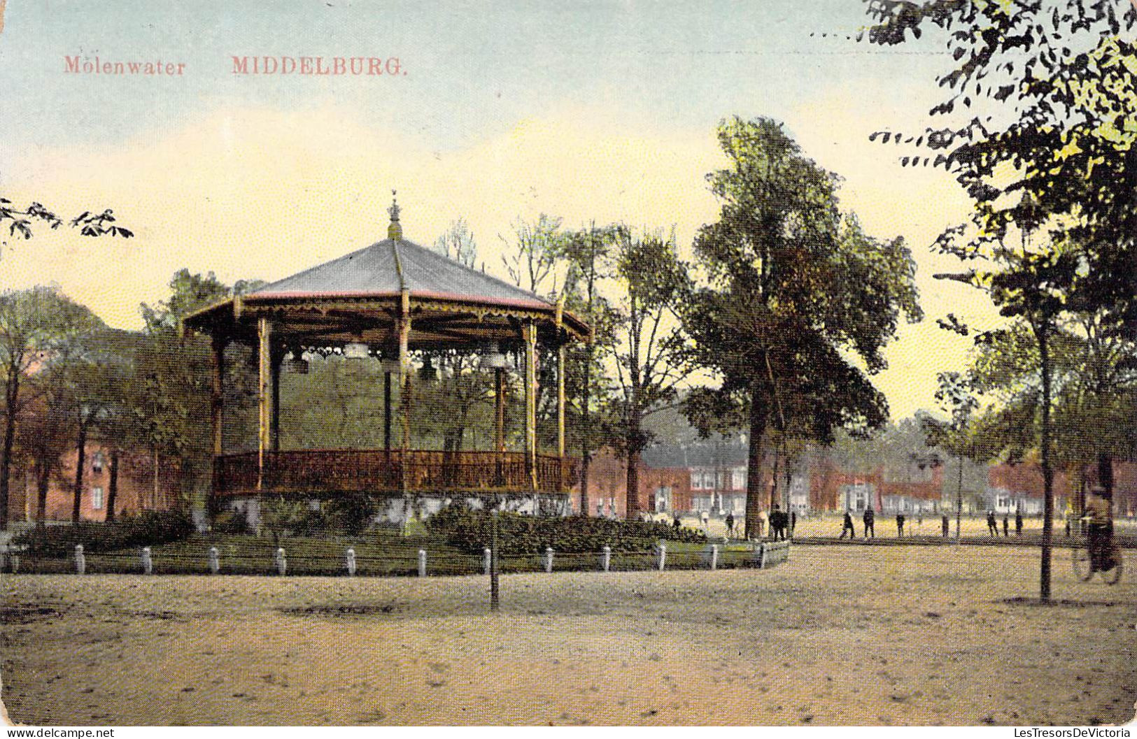 Pays Bas - Middelburg - Molenwater  - Colorisé - Kiosque - Griffe -  Carte Postale Ancienne - Middelburg