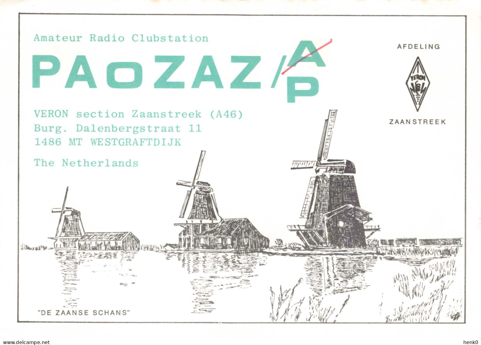 Zaanse Schans Amateur Radio Clubstation PA0ZAZP LD192 - Zaanstreek