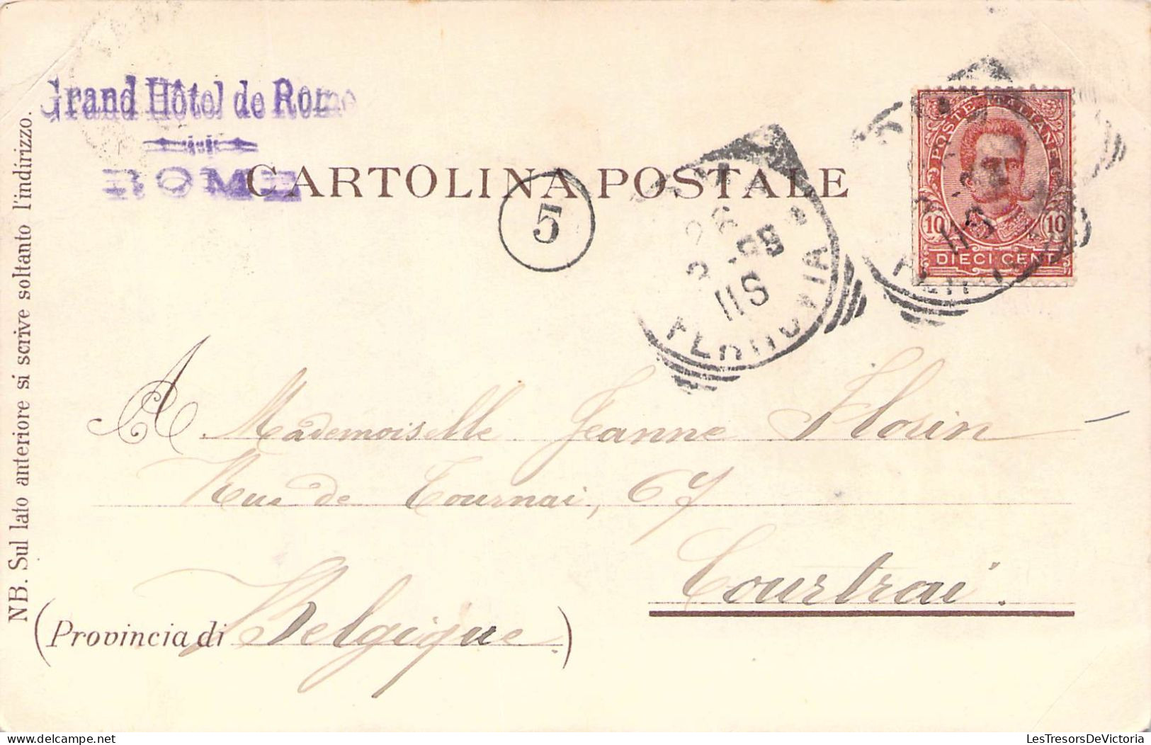 Italie - Ricordo Di Roma - Multivue - Oblitéré 1890 - Colorisé -  Carte Postale Ancienne - Panoramische Zichten, Meerdere Zichten