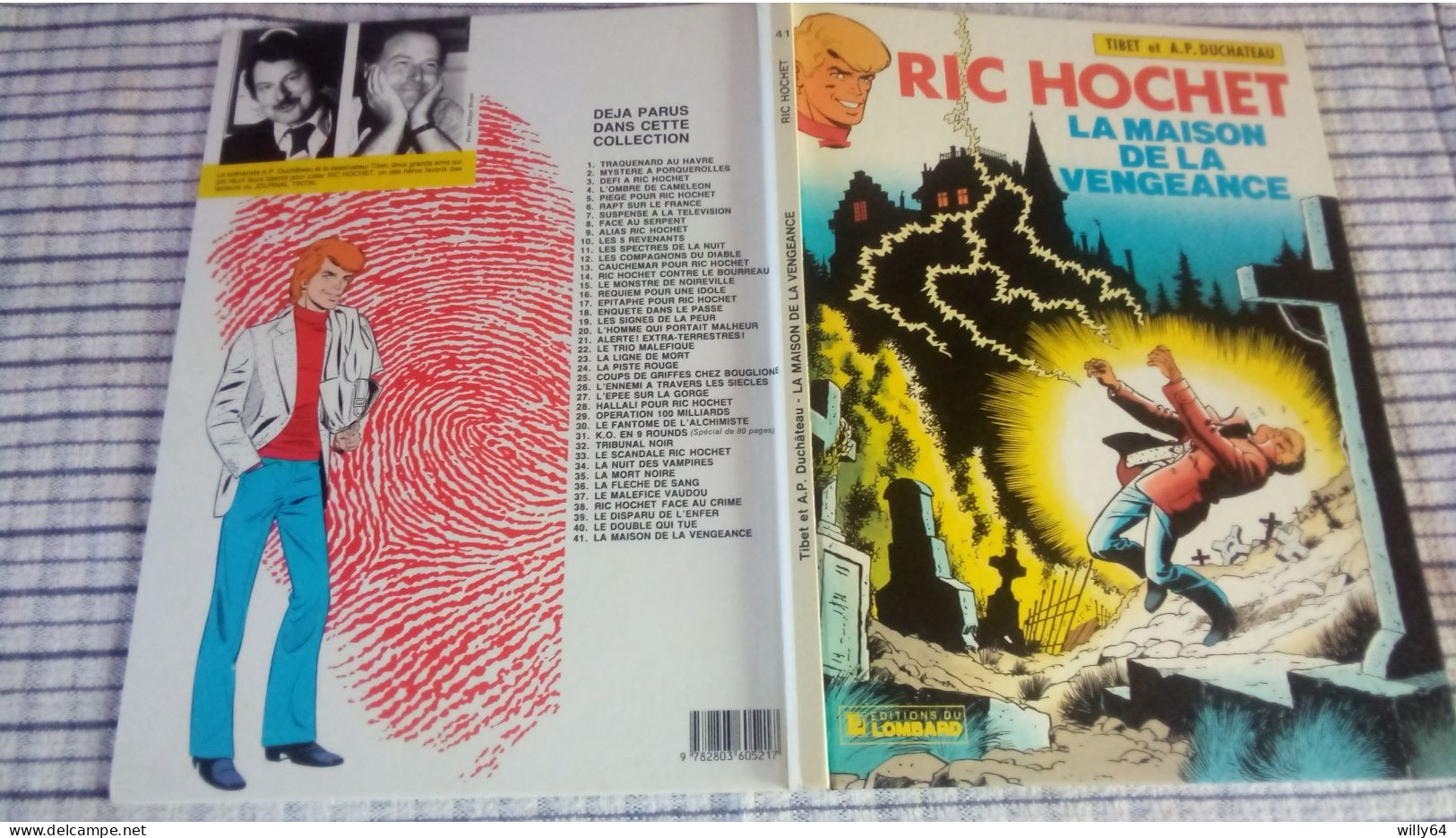 RIC HOCHET   " La Maison De La Vengeance "  EO 1985  LOMBARD   Très Bon Etat - Ric Hochet