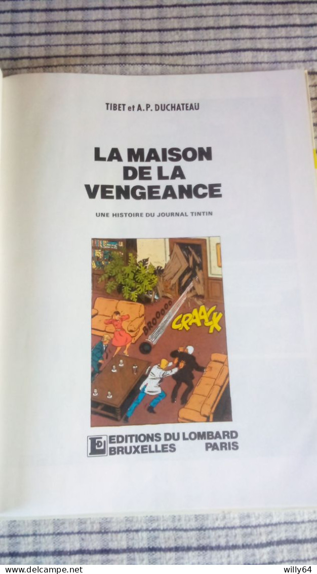 RIC HOCHET   " La Maison De La Vengeance "  EO 1985  LOMBARD   Très Bon Etat - Ric Hochet