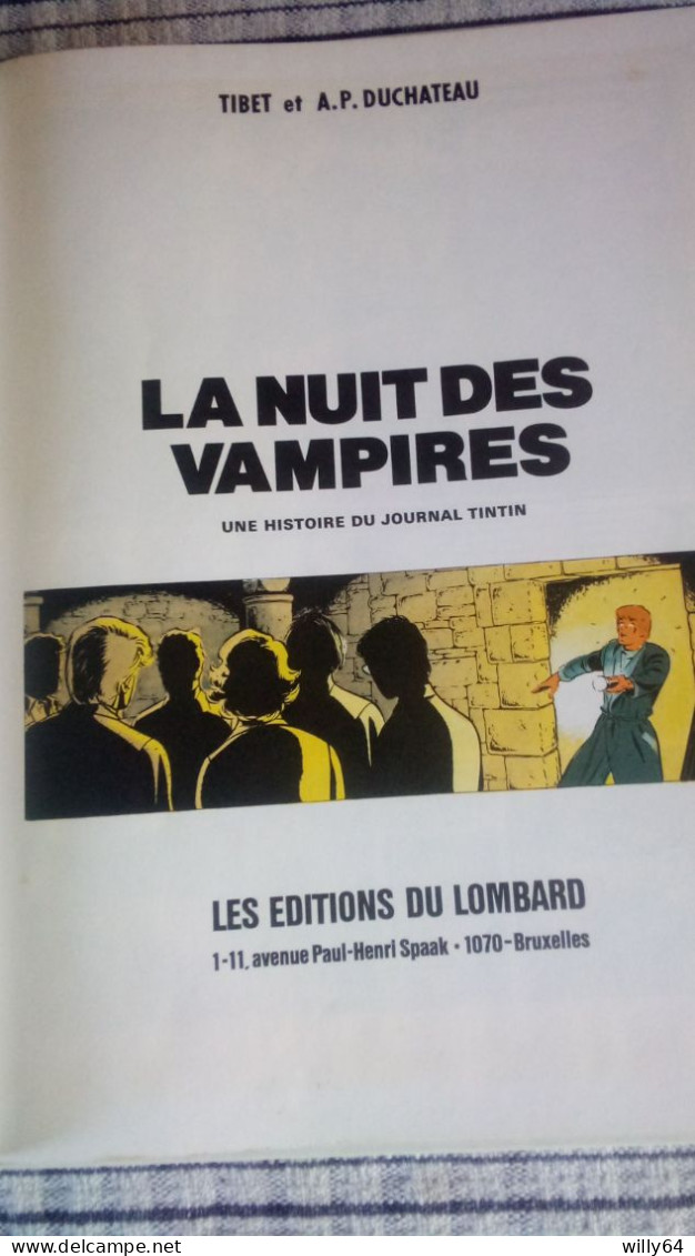 RIC HOCHET   " La Nuit Des Vampires "  EO 1982  LOMBARD   Très Bon Etat - Ric Hochet