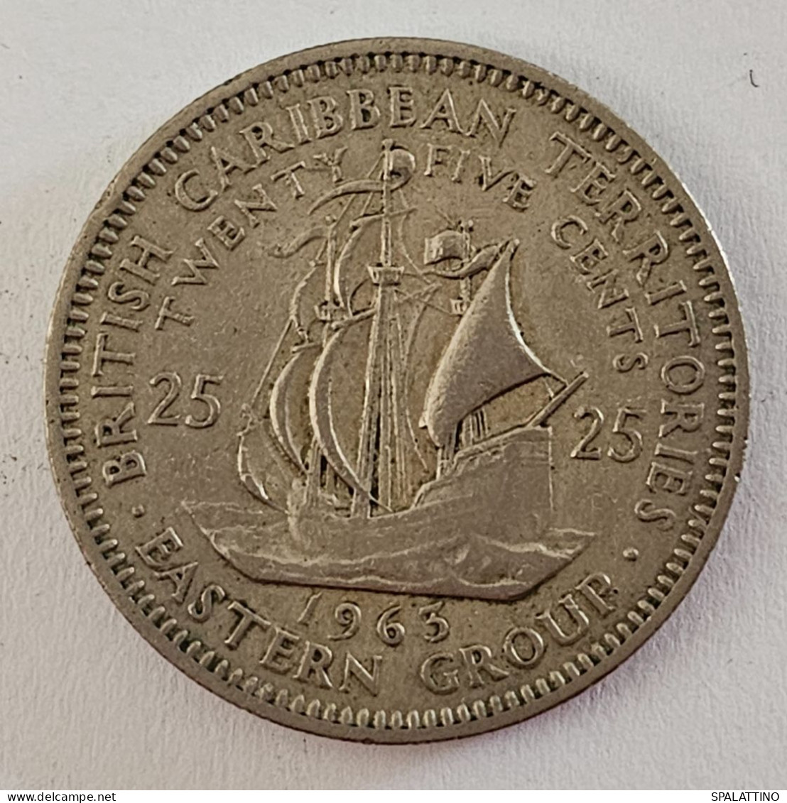 BRITISH CARIBBEAN TERRITORIES, EASTERN CARIBBEAN STATES - 25 CENTS 1963. - Britse-karibisher Territorien