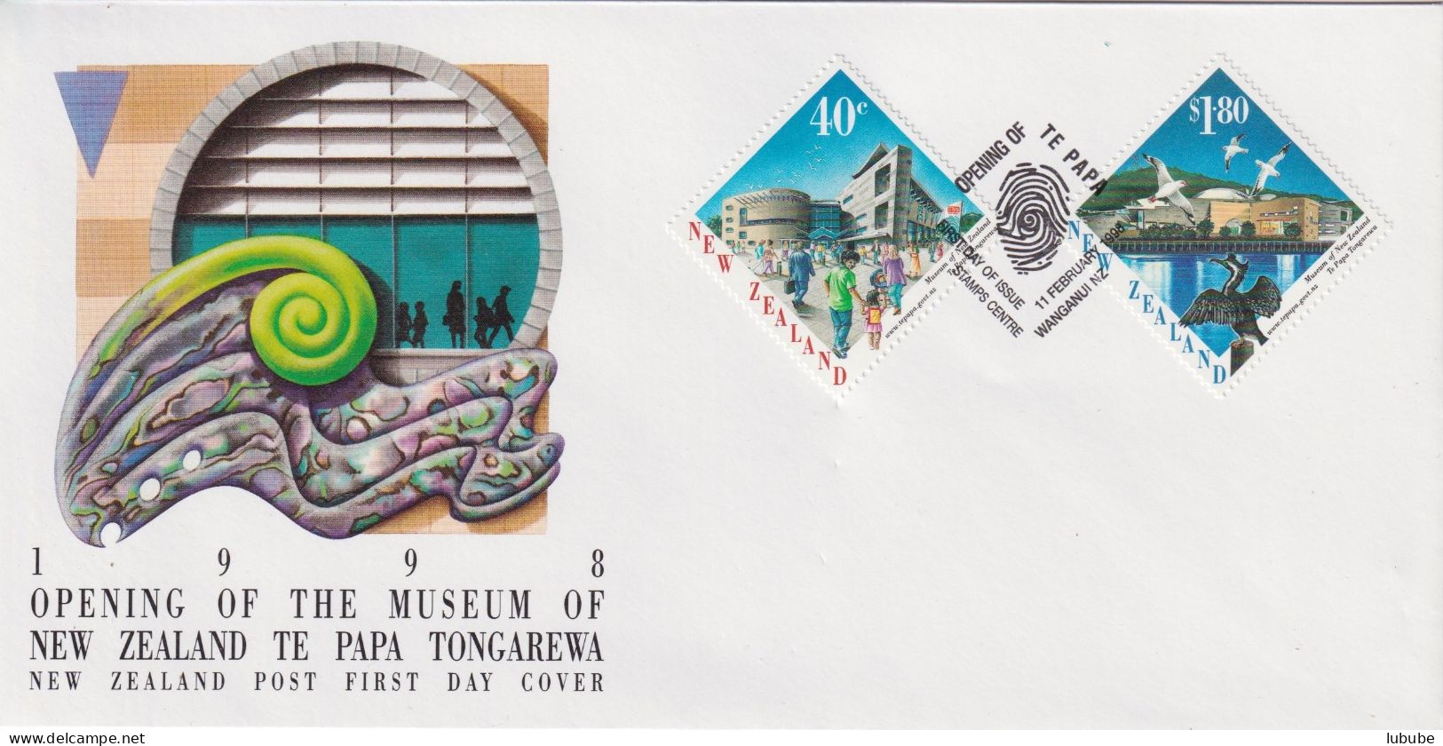 FDC  "Museum Of New Zealand"        1998 - FDC