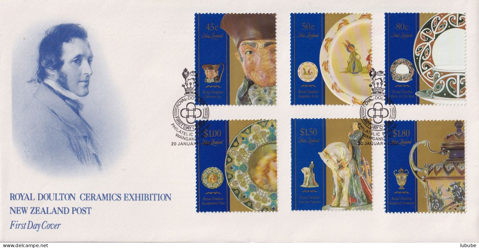 FDC  "Royal Doulton Ceramics Exhibition"        1993 - FDC