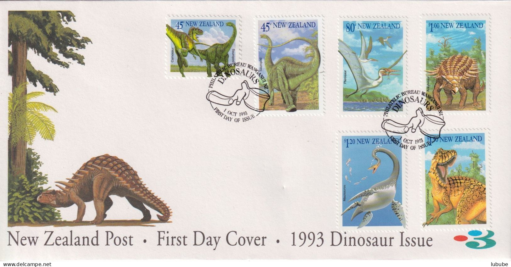 FDC  "Dinosaurs"        1993 - FDC