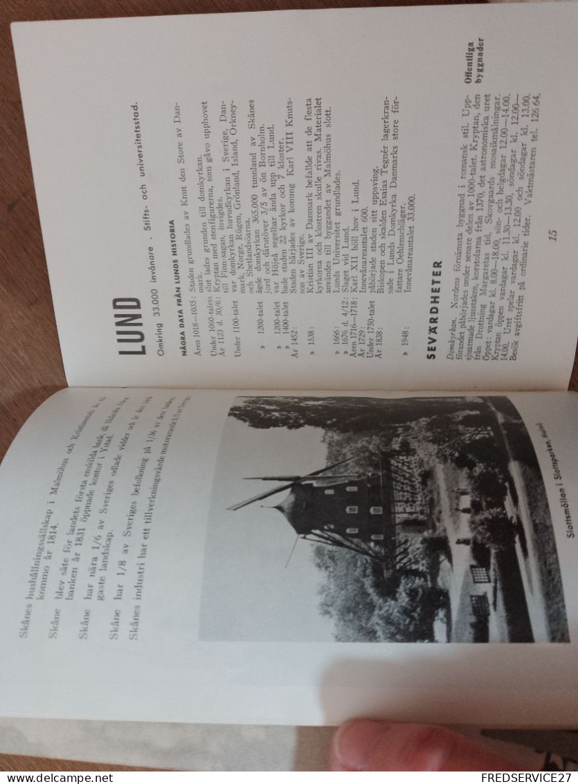 120 // MALMO / LUND 1948  / 23 PAGES - Otros & Sin Clasificación