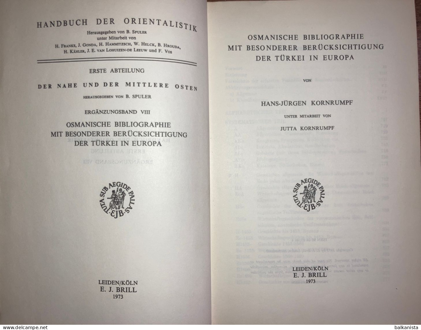 Osmanische Bibliographie Mit Besonderer Berücksichtigung Der Türkei In Europa - 4. Neuzeit (1789-1914)