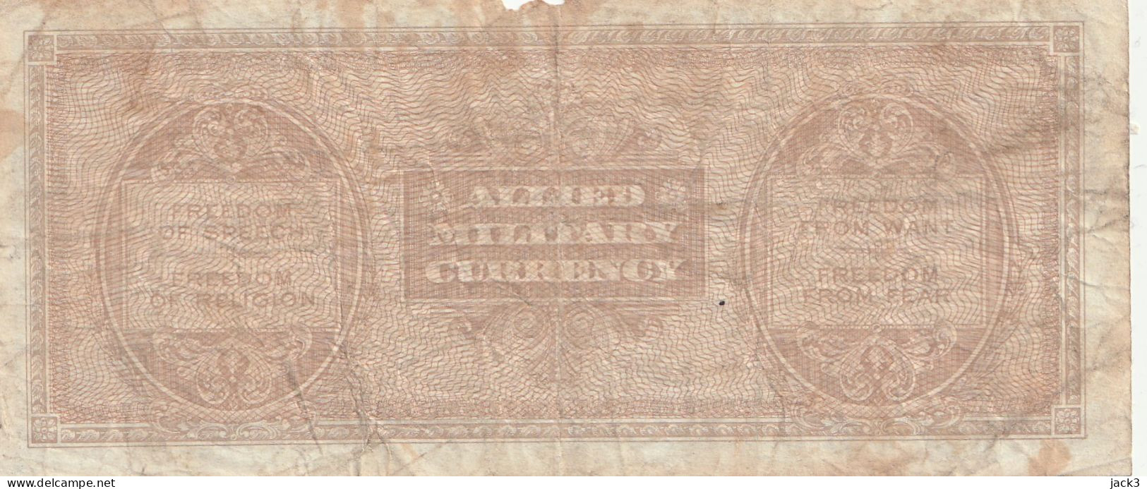 BANCONOTA - ALLIED MILITARY CURRENCY BANCONOTA 50£ BILINGUE  1943 (come Da Scansione) - Occupazione Alleata Seconda Guerra Mondiale