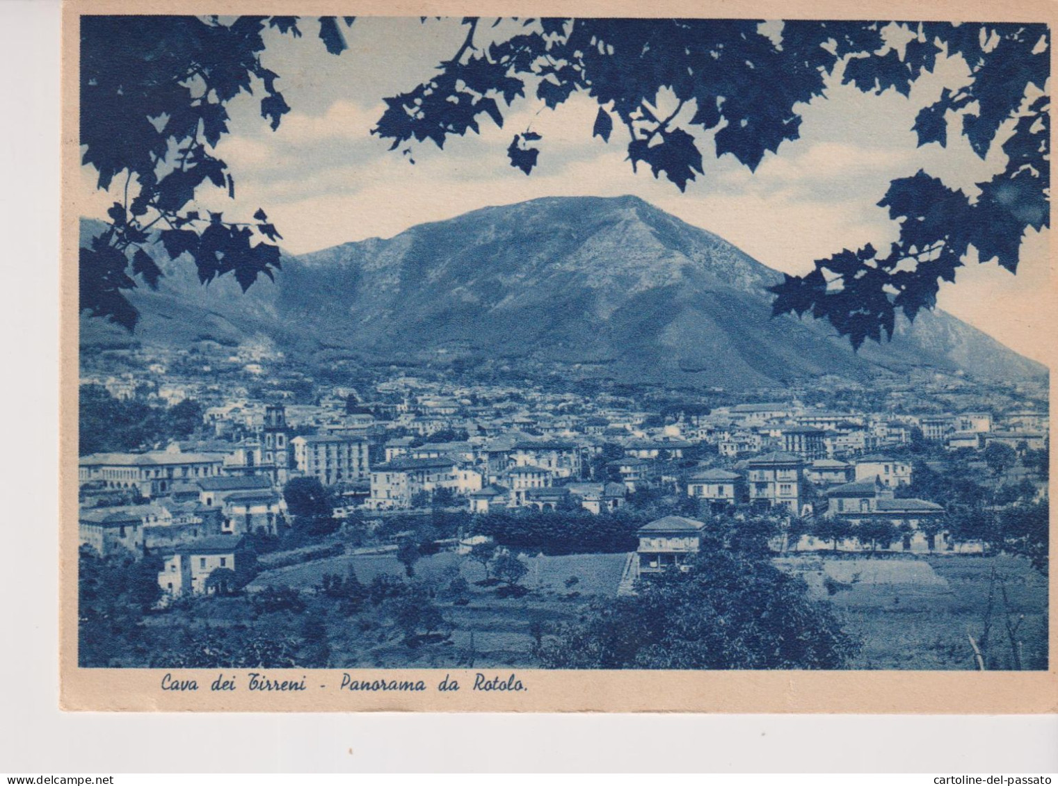 CAVA DEI TIRRENI  PANORAMA DA ROTOLO  VG  1940 - Cava De' Tirreni