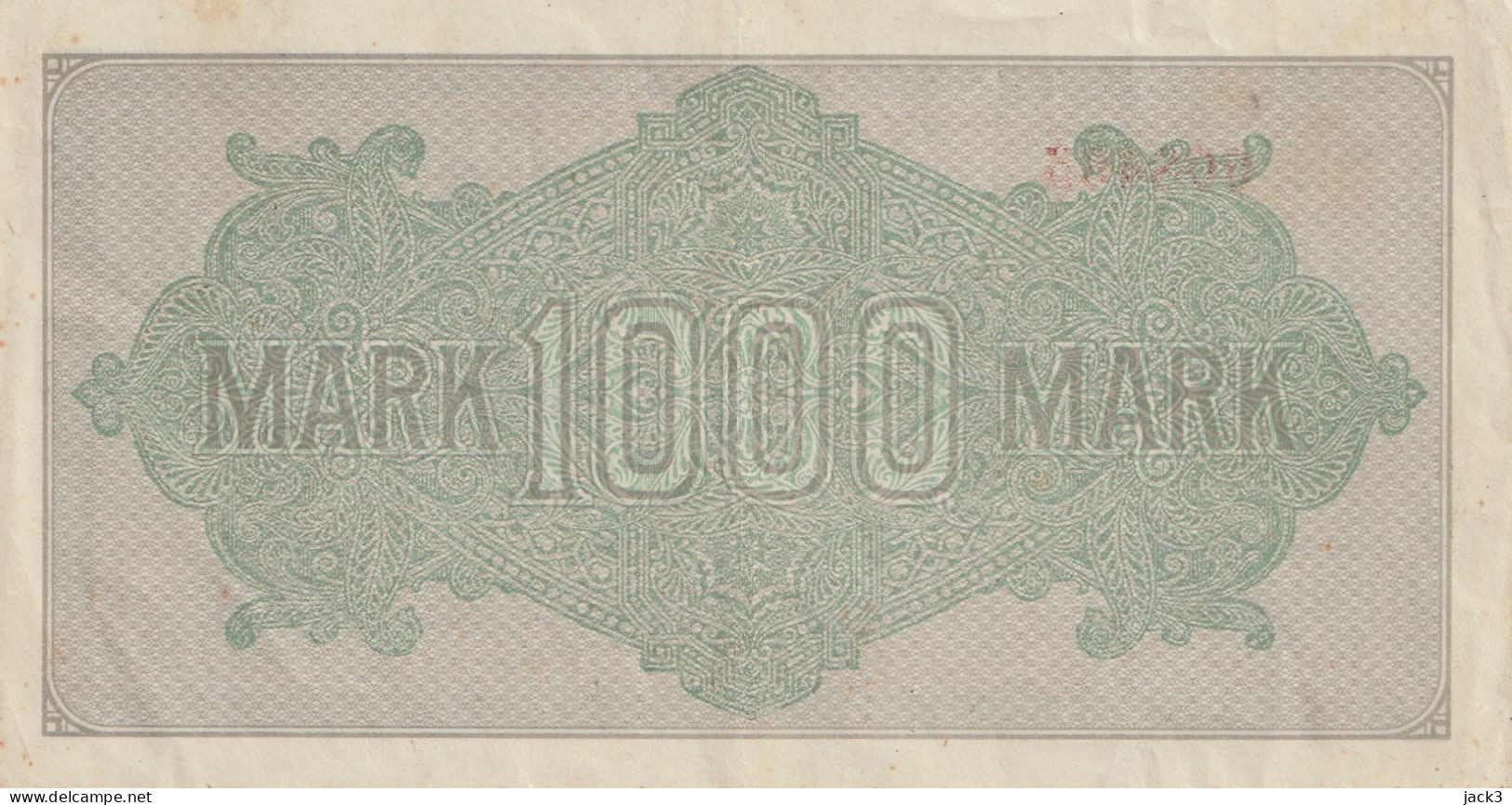 BANCONOTA - GERMANIA - REICHSBANKNOTE - 1000 MARCHI  1922 - 10.000 Mark