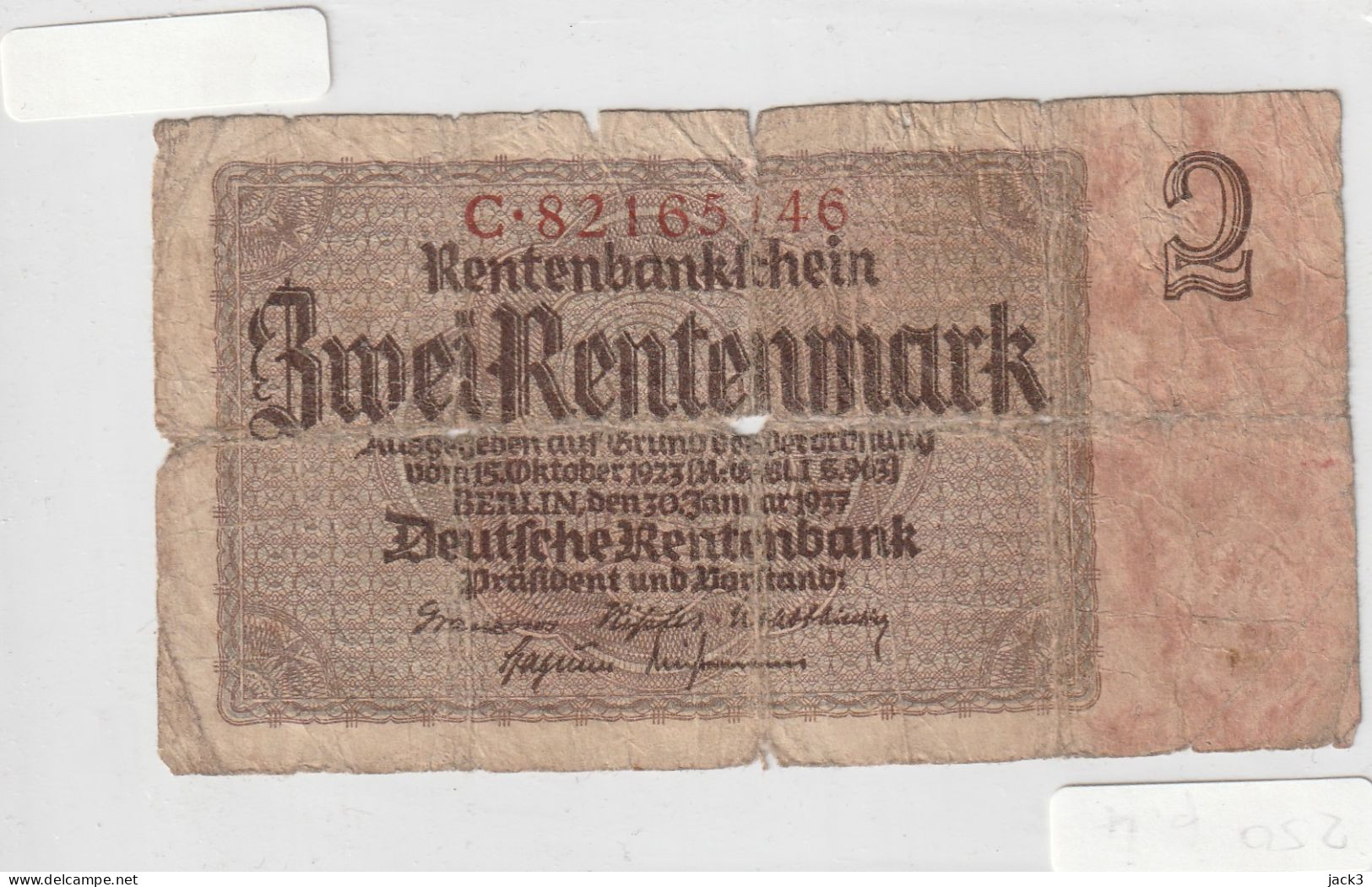 BANCONOTA - GERMANIA - 2 MARCHI 1937 - Other & Unclassified