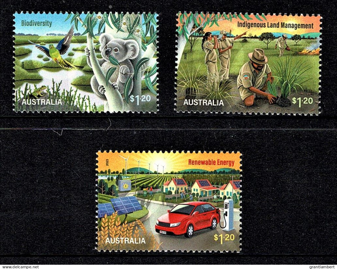 Australia 2023 Sustainable Future  Set Of 3 MNH - Unused Stamps