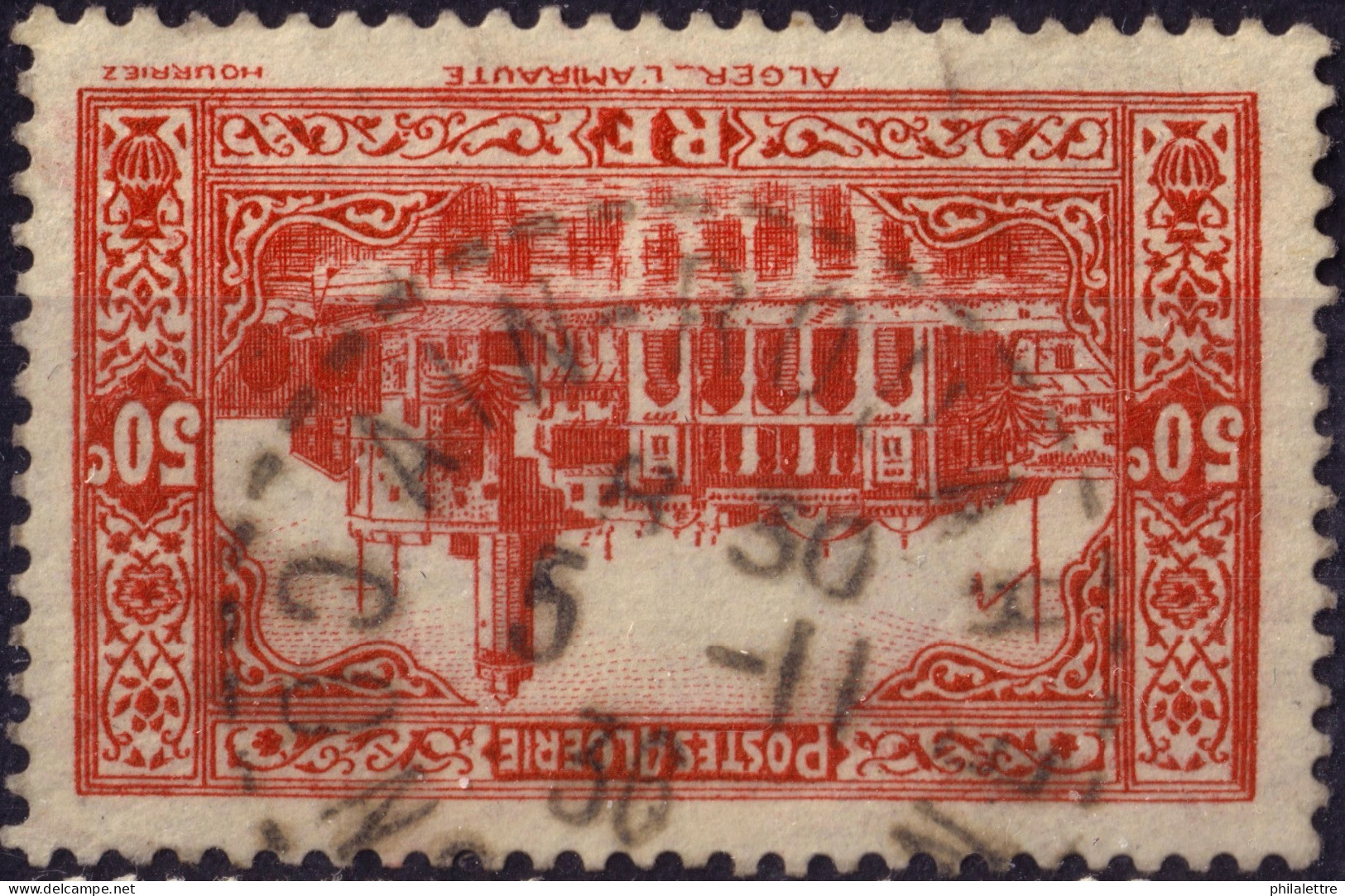 ALGÉRIE - 1936 - TàD Beau De Distribution "AÏN-ROUAH / CONSTANTINE" Sur Yv.112 50c Rouge Amirauté D'Alger - TB - Used Stamps