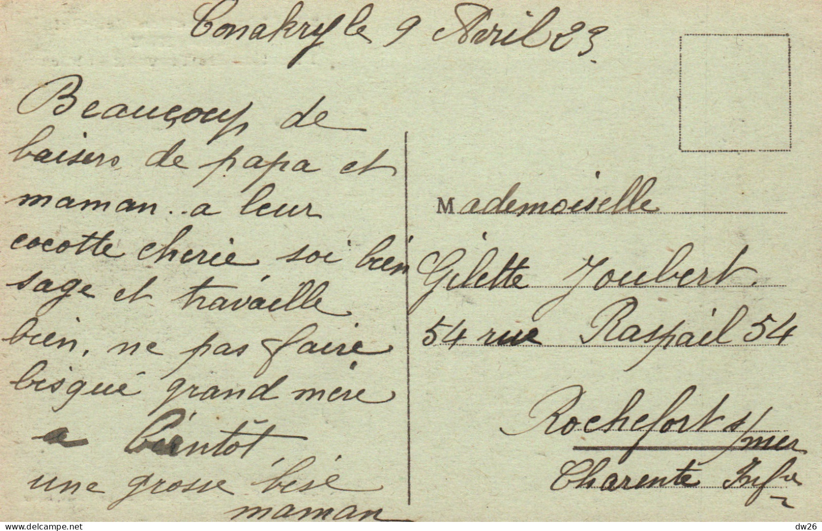 A.O.F. Guinée Française, Conakry: La Direction Des Travaux Publics - Collection Fortier - Carte N° 386 - Guinea Francese