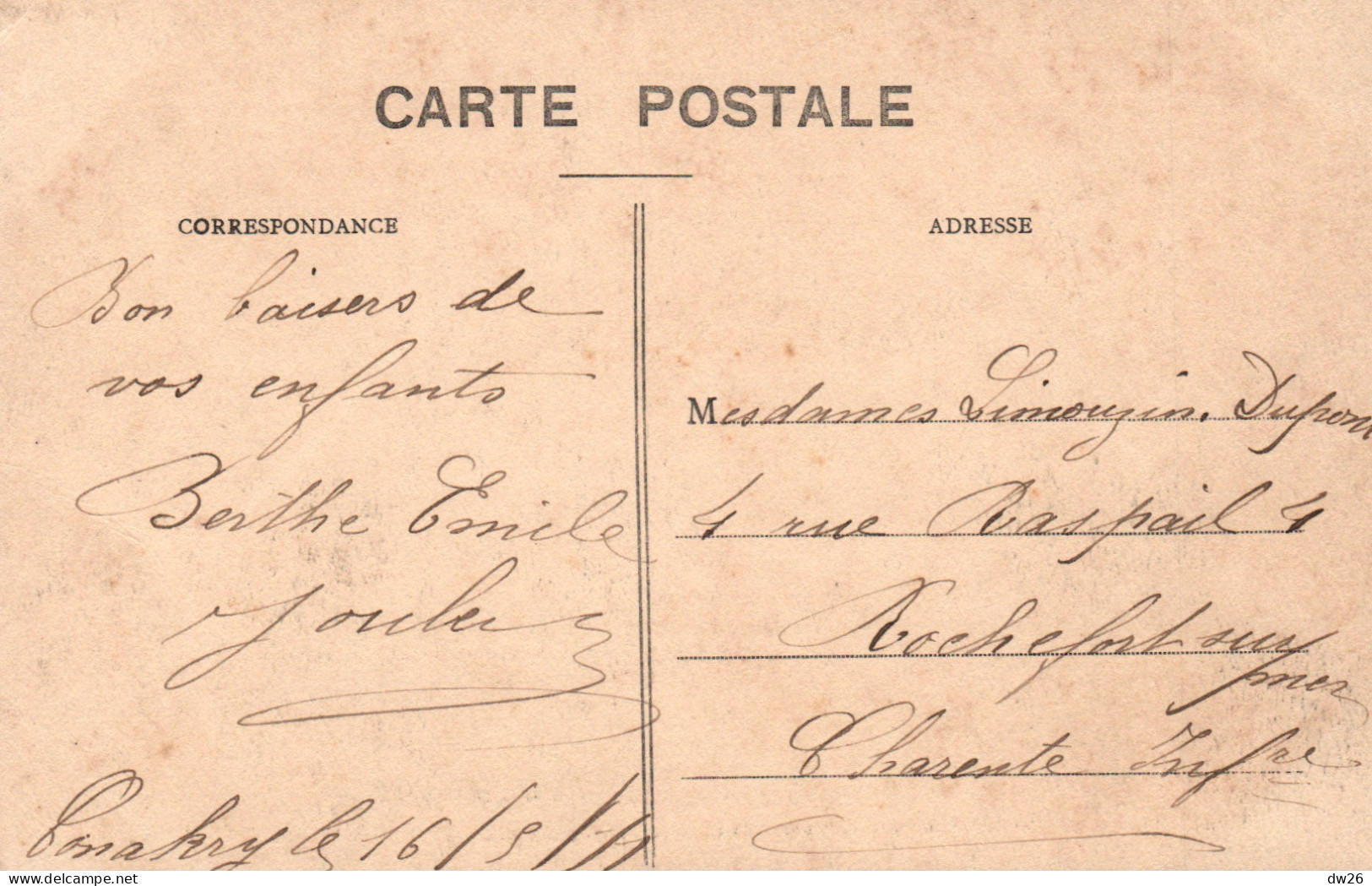 A.O.F. Guinée Française, Conakry: 12e Avenue, Le Chemin De La Gare De Marchandises - Carte P.V. N° 12 - Guinea Francese
