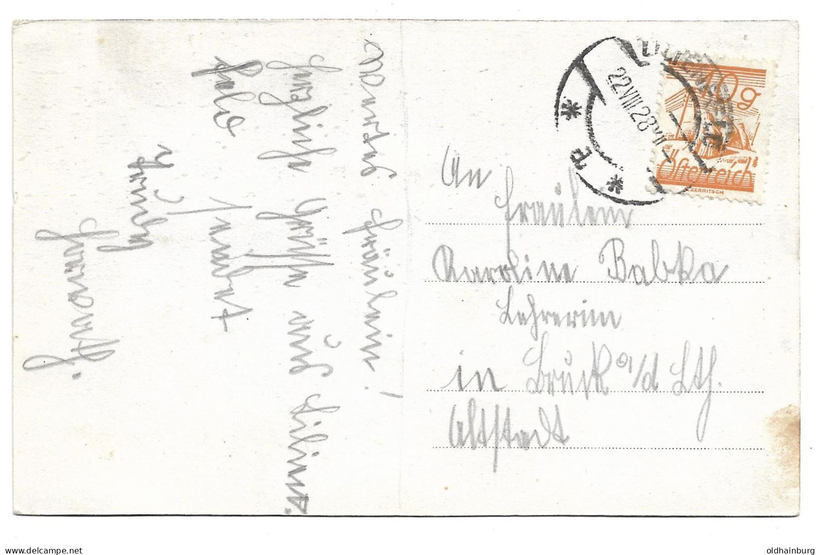0551k: AK Lilienfeld Ortsansicht, Gelaufen 1928 - Lilienfeld