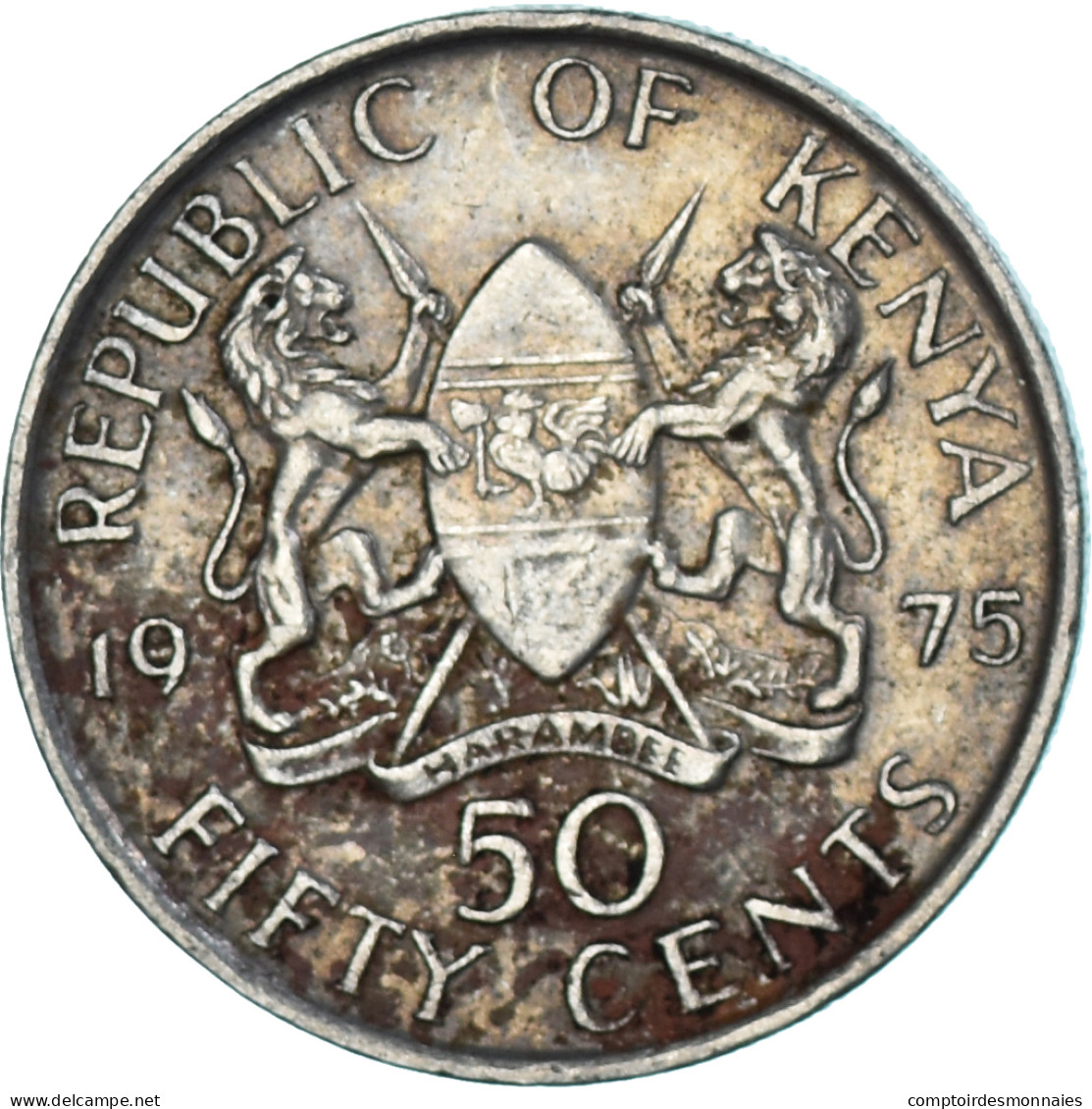 Monnaie, Kenya, 50 Cents, 1975 - Kenya