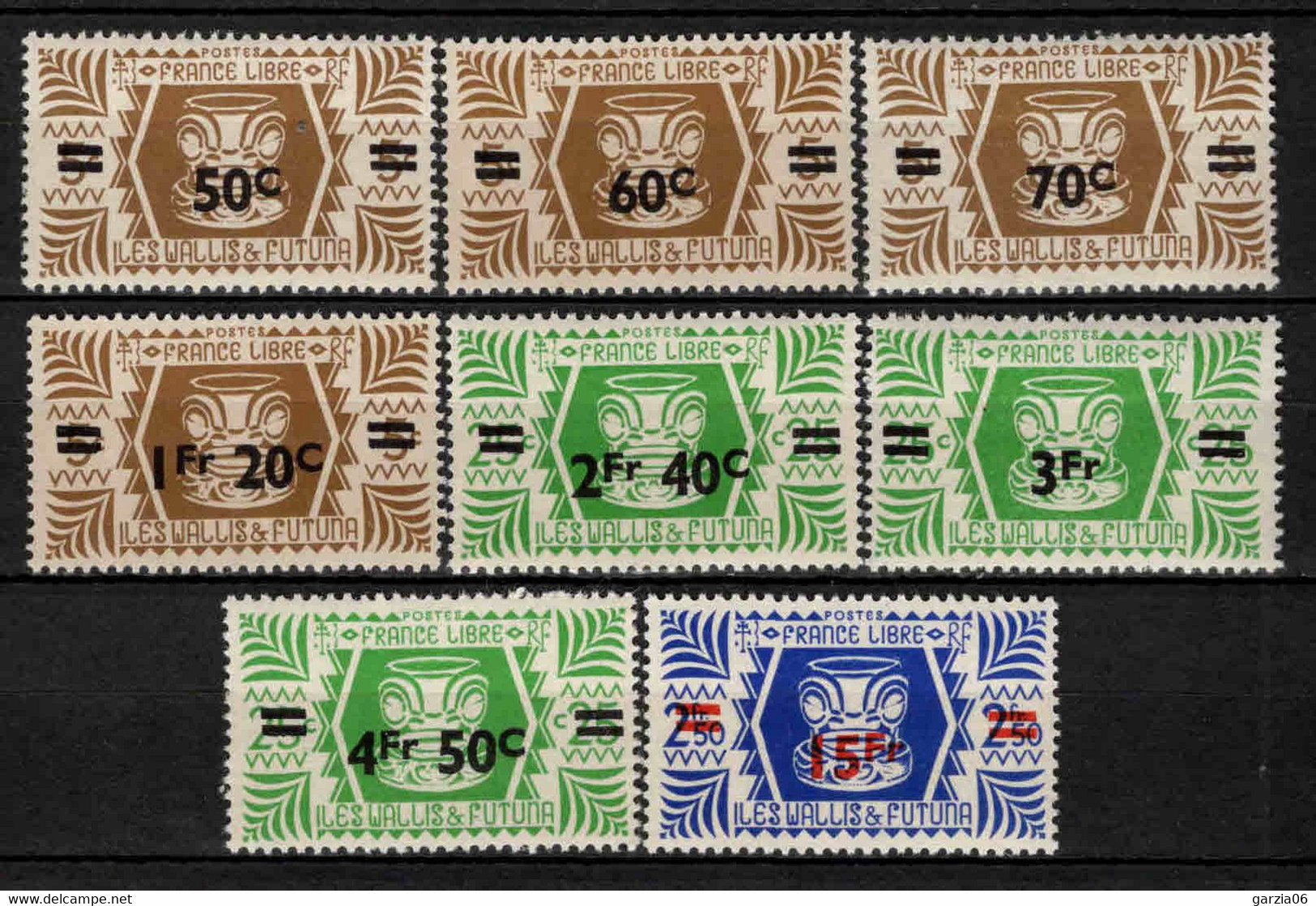 Wallis Et Futuna  - 1945  - Série De Londres  Surch -  N° 148 à 155 - Neufs ** - MNH - Unused Stamps