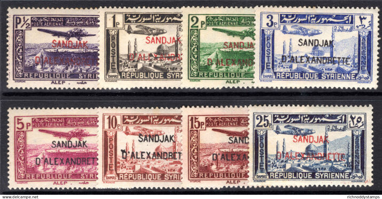 Alexandrette 1938 Air Set Unmounted Mint. - 1934-39 Sandjak Alexandrette & Hatay