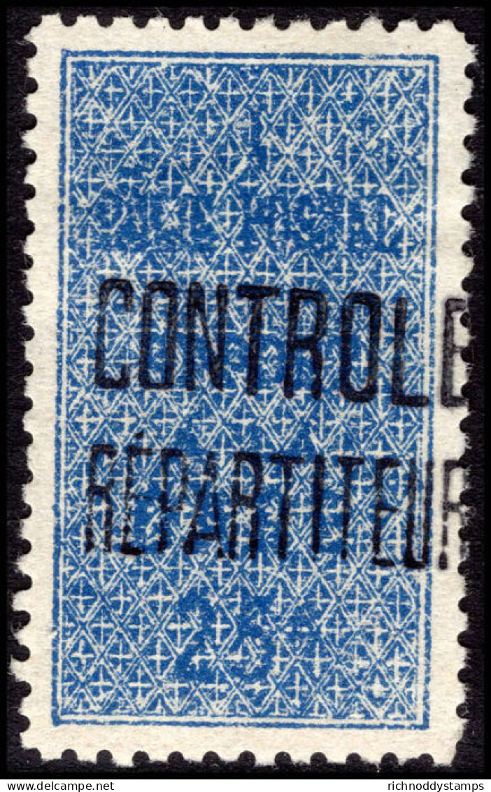 Algeria 1921-25 25c Blue On White Colis Postale Lightly Mounted Mint. - Colis Postaux