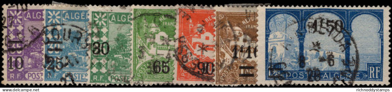 Algeria 1927 (May) Provisional Set Fine Used. - Oblitérés