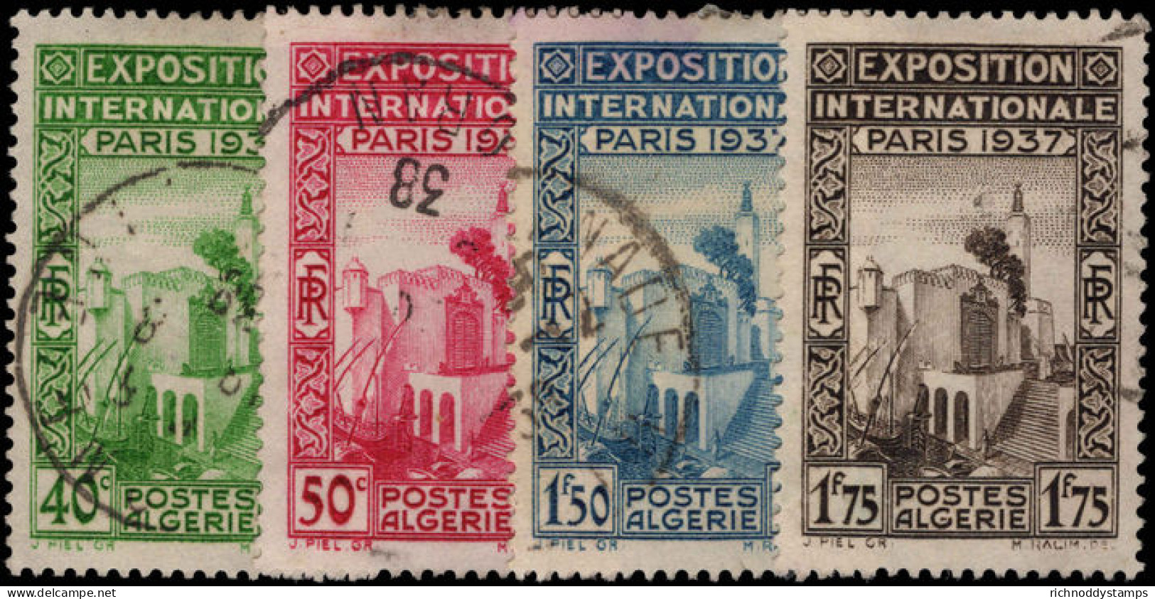 Algeria 1937 Paris Exhibition Fine Used. - Oblitérés