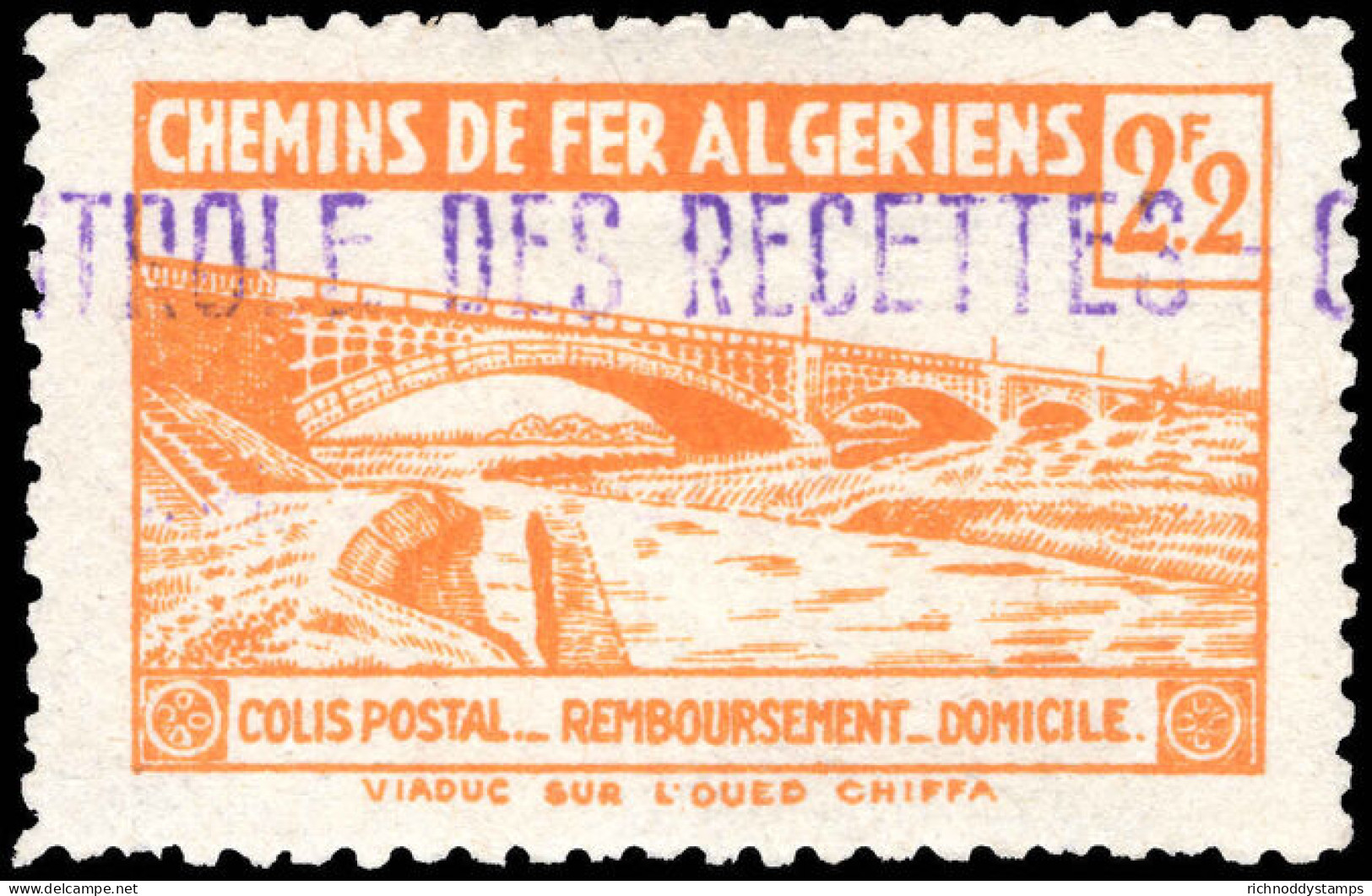 Algeria 1941-42 2f2 Remboursement Domicile Lightly Mounted Mint. - Colis Postaux